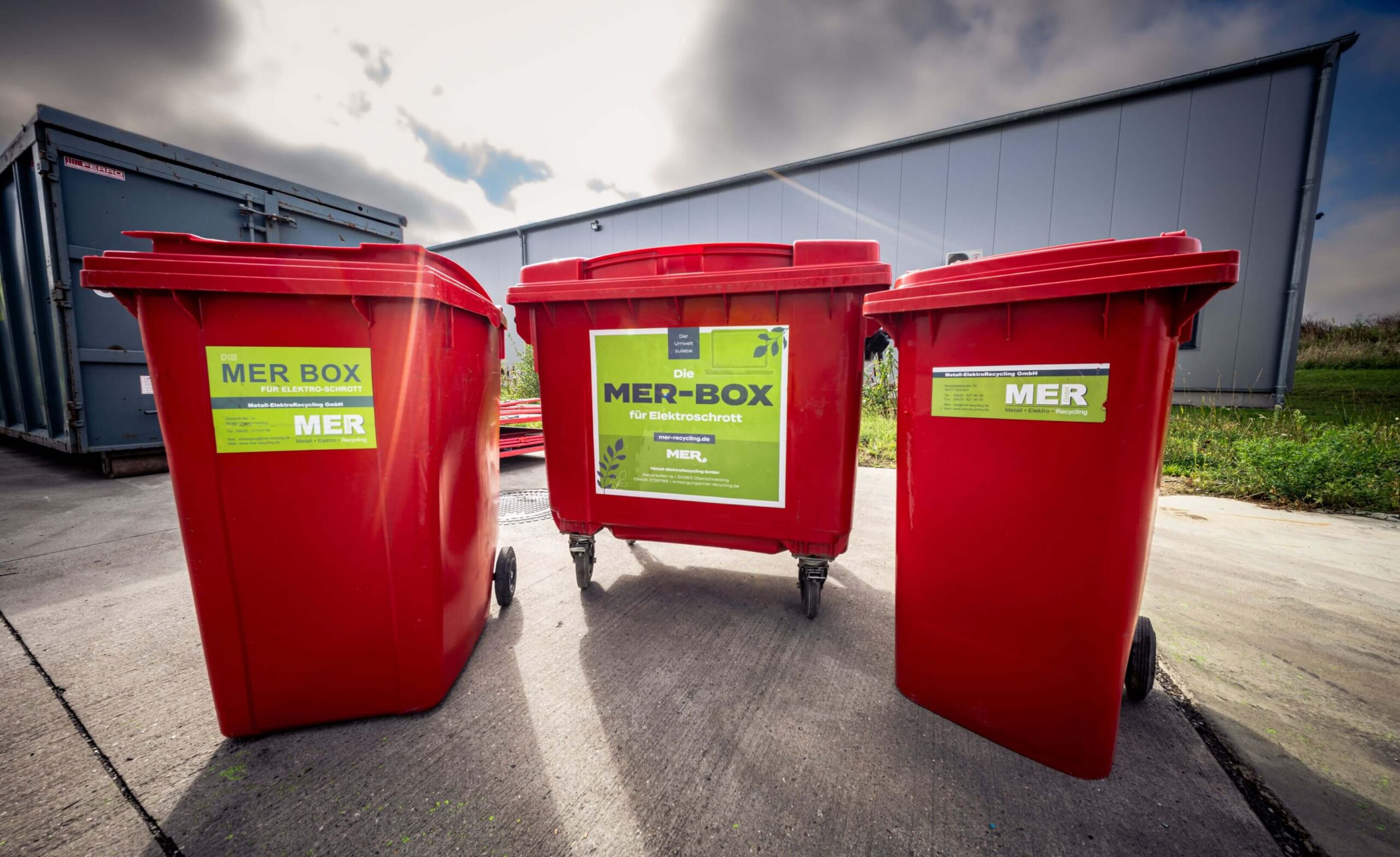 3 MER-Box Recycling Tonnen